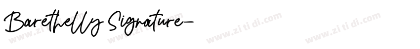 Barethelly Signature字体转换